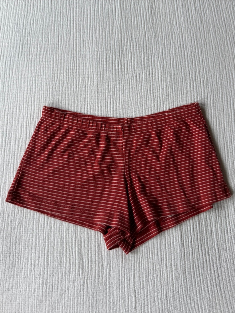 Red and White Striped Brandy Melville Shorts